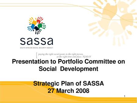 Presentation to Portfolio Committee on Social Development