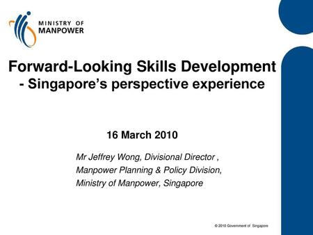 Mr Jeffrey Wong, Divisional Director ,