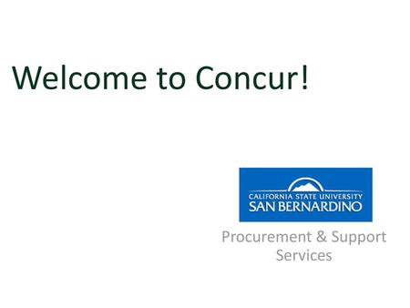 Procurement & Support Services