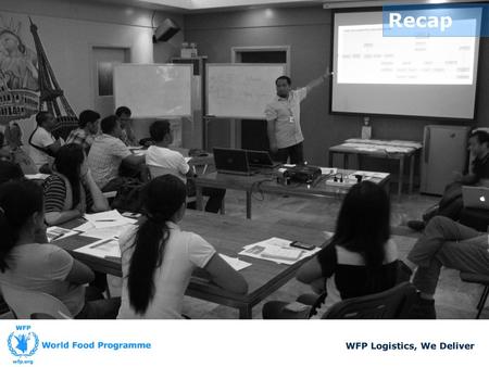 Recap WFP Logistics, We Deliver.