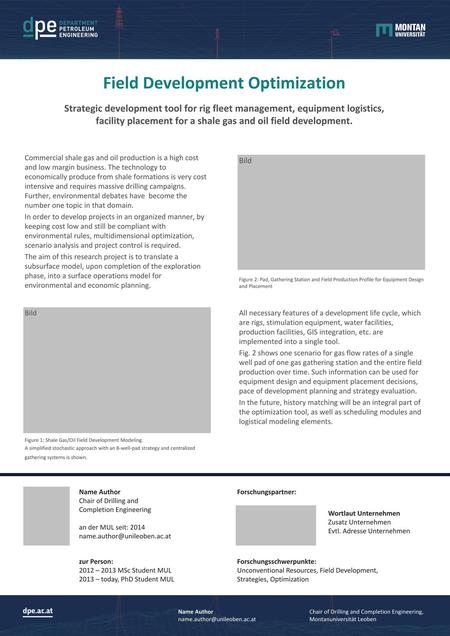 Field Development Optimization