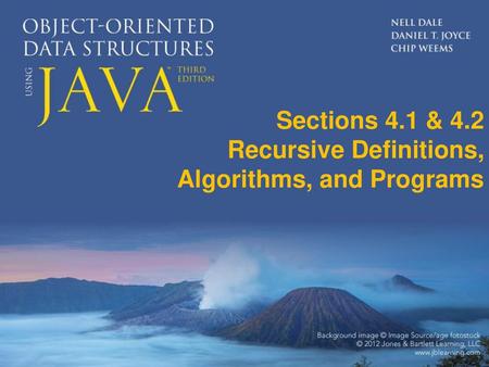 Sections 4.1 & 4.2 Recursive Definitions,