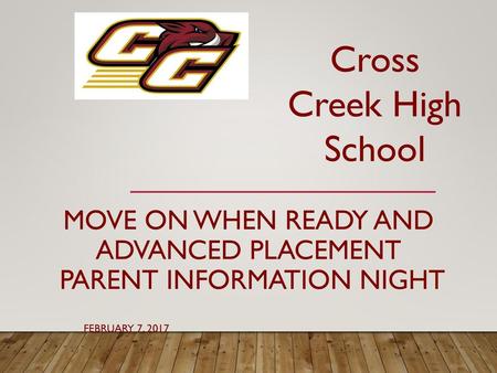 Move on when ready and Advanced Placement Parent Information Night