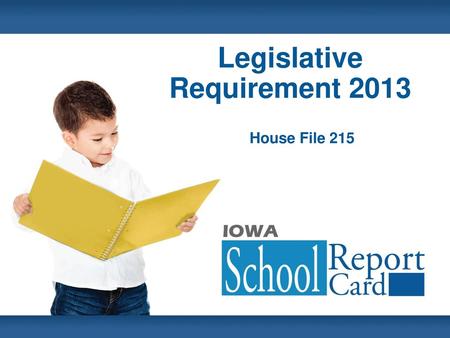 Legislative Requirement 2013