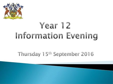 Year 12 Information Evening