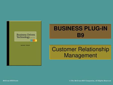 Customer Relationship Management