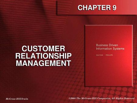 CUSTOMER RELATIONSHIP MANAGEMENT