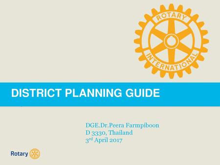 DISTRICT PLANNING GUIDE