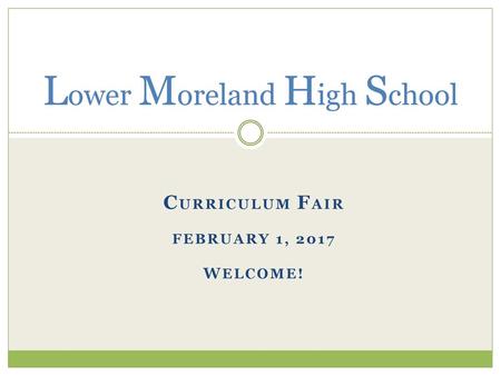 Lower Moreland High School