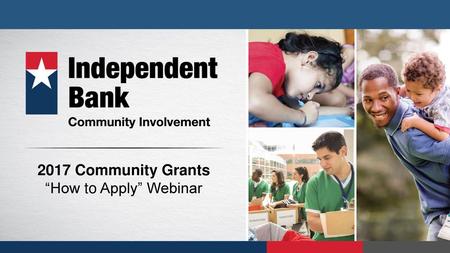 2017 Community Grants “How to Apply” Webinar.