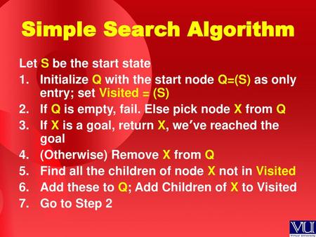 Simple Search Algorithm