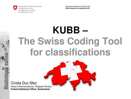 KUBB – The Swiss Coding Tool for classifications