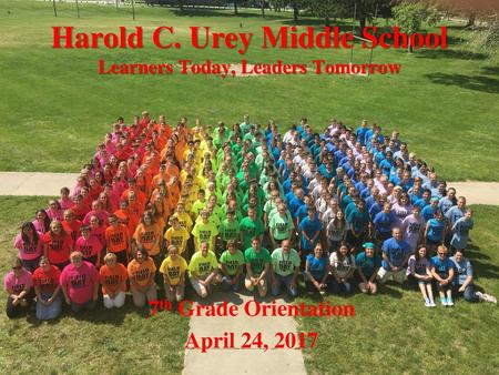 Harold C. Urey Middle School Learners Today, Leaders Tomorrow