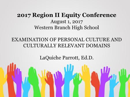 2017 Region II Equity Conference