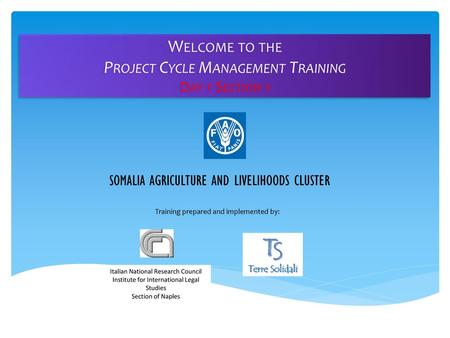 Project Cycle Management Training