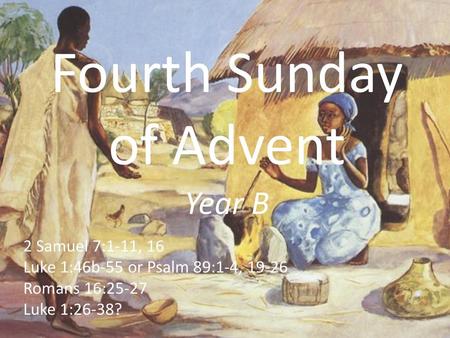 Fourth Sunday of Advent