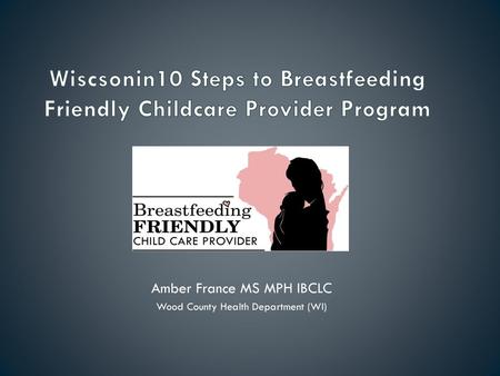 Wiscsonin10 Steps to Breastfeeding Friendly Childcare Provider Program