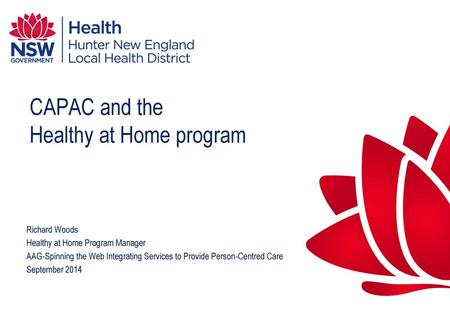 CAPAC and the Healthy at Home program