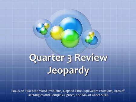 Quarter 3 Review Jeopardy