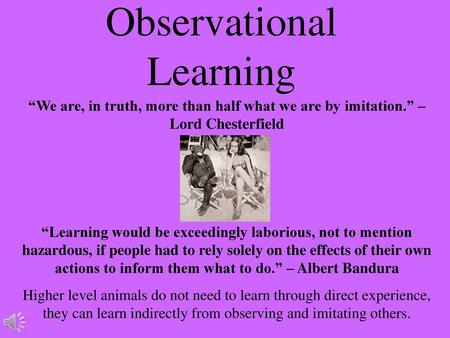 Observational Learning