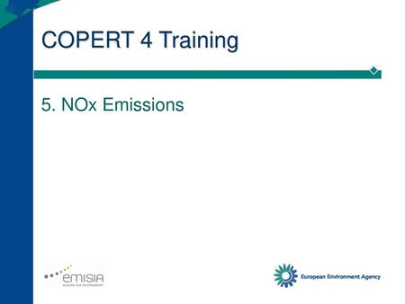 COPERT 4 Training 5. NOx Emissions.