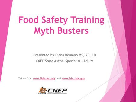 Food Safety Training Myth Busters