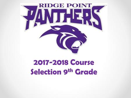 Course Selection 9th Grade