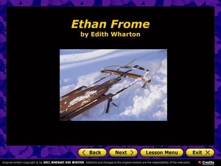 Ethan Frome by Edith Wharton