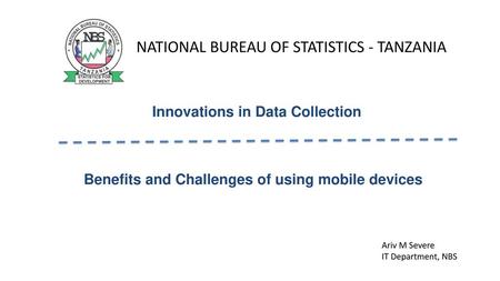 NATIONAL BUREAU OF STATISTICS - TANZANIA