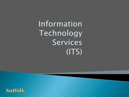 Information Technology Services (ITS)