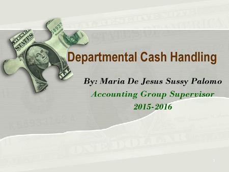 Departmental Cash Handling