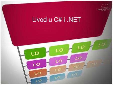 Uvod u C# i .NET.