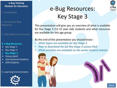 e-Bug Resources: Key Stage 3