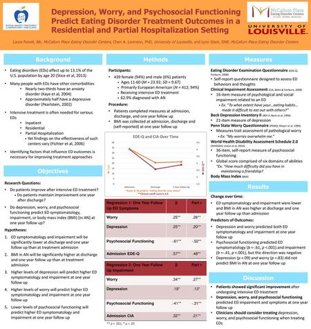 Depression, Worry, and Psychosocial Functioning