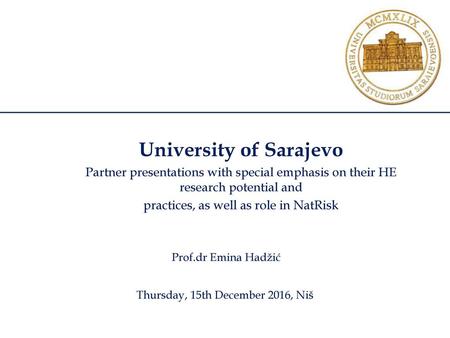 University of Sarajevo