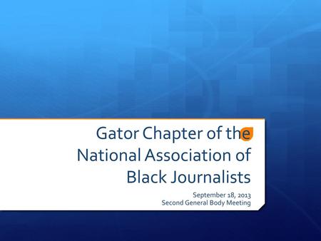 Gator Chapter of the National Association of Black Journalists