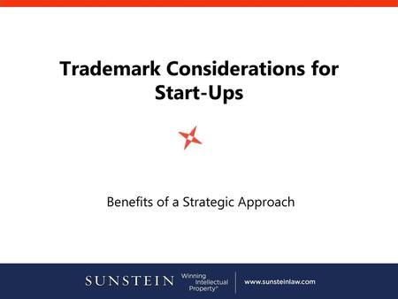 Trademark Considerations for Start-Ups