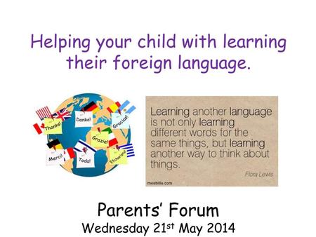 Helping your child with learning their foreign language