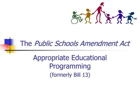 The Public Schools Amendment Act