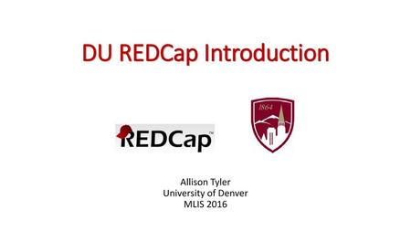 DU REDCap Introduction