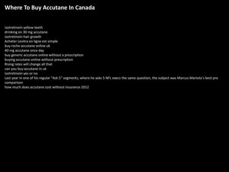 Where To Buy Accutane In Canada