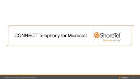 CONNECT Telephony for Microsoft