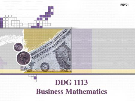 DDG 1113 Business Mathematics