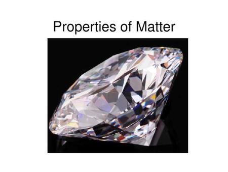 Properties of Matter.