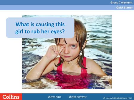 What is causing this girl to rub her eyes?