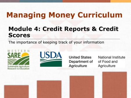 Module 4: Credit Reports & Credit Scores