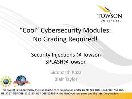 “Cool” Cybersecurity Modules: No Grading Required!