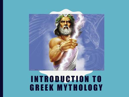 Introduction to Greek Mythology