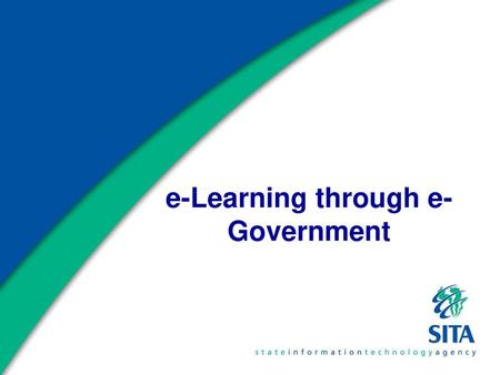 e-Learning through e-Government