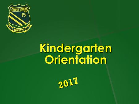 Kindergarten Orientation